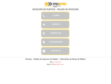Tablet Screenshot of proinyec.com